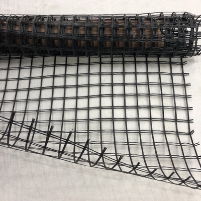 Черная стеклоткань Geogrid сетки для стабилизации земли мостовой