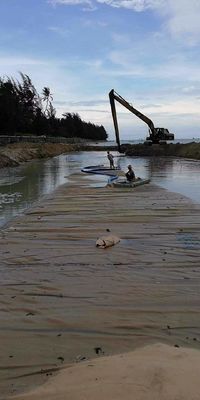 Мешки для обезвоживания окружностью 12,6 м для рекультивации заполненных песком кессонов и рекультивации земель