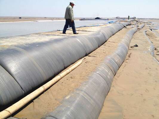 Custom Size Woven Geotextile Dewatering Bag for Temporary Flood Barrier