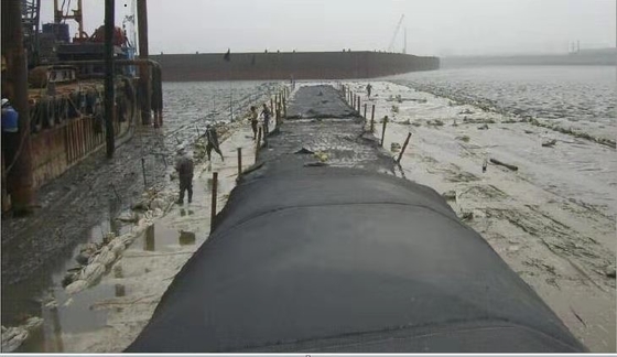 Шуга отработанной воды полиэстера Dewatering кладет прибрежную защиту в мешки
