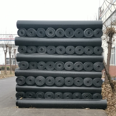 Напряжение Mpa основания мостовой 100-200 сетки Geogrid дорожного полотна пластиковое устойчивое