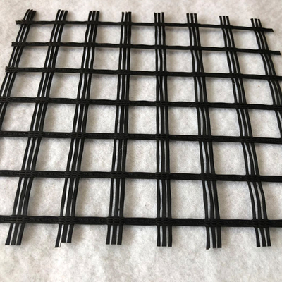 Высокая стабилизированная стеклоткань Geogrid для подкрепления обваловки наклонов 100kn Geogrid